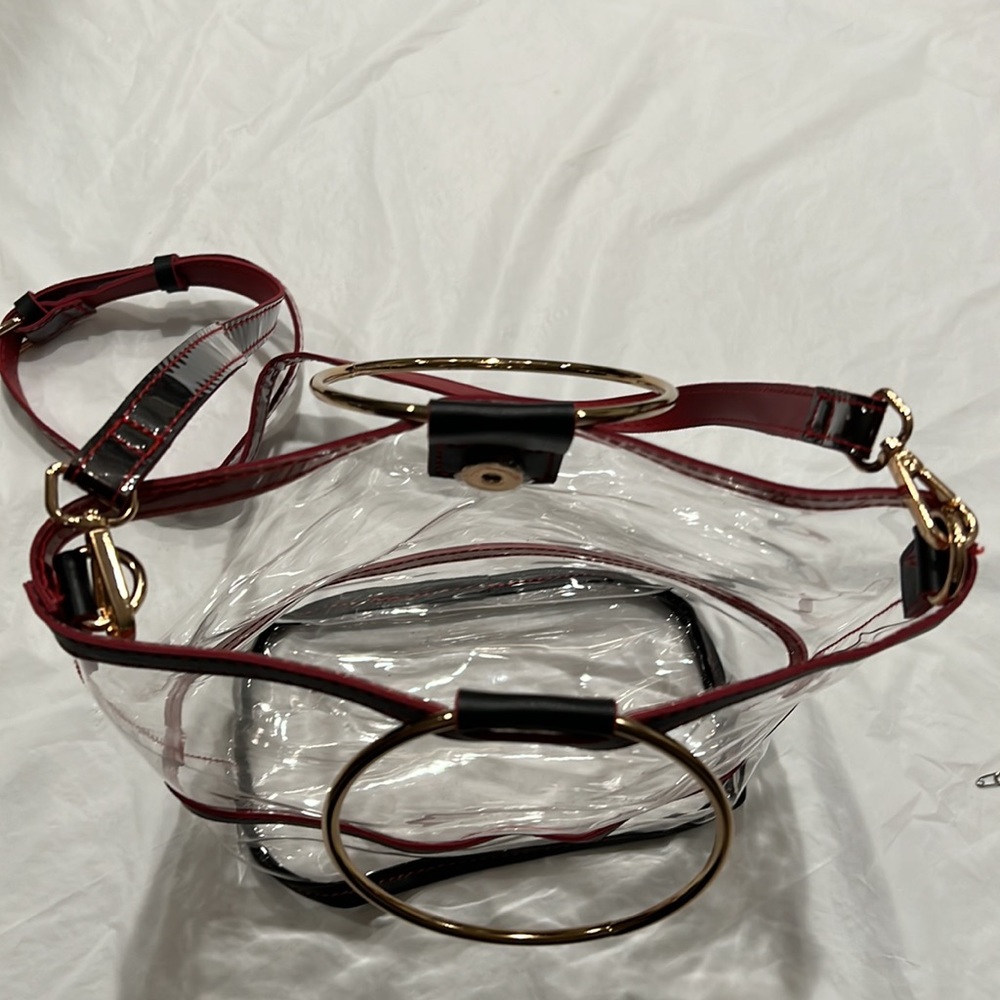 Crossbody see-thru for concerts security easy-pass